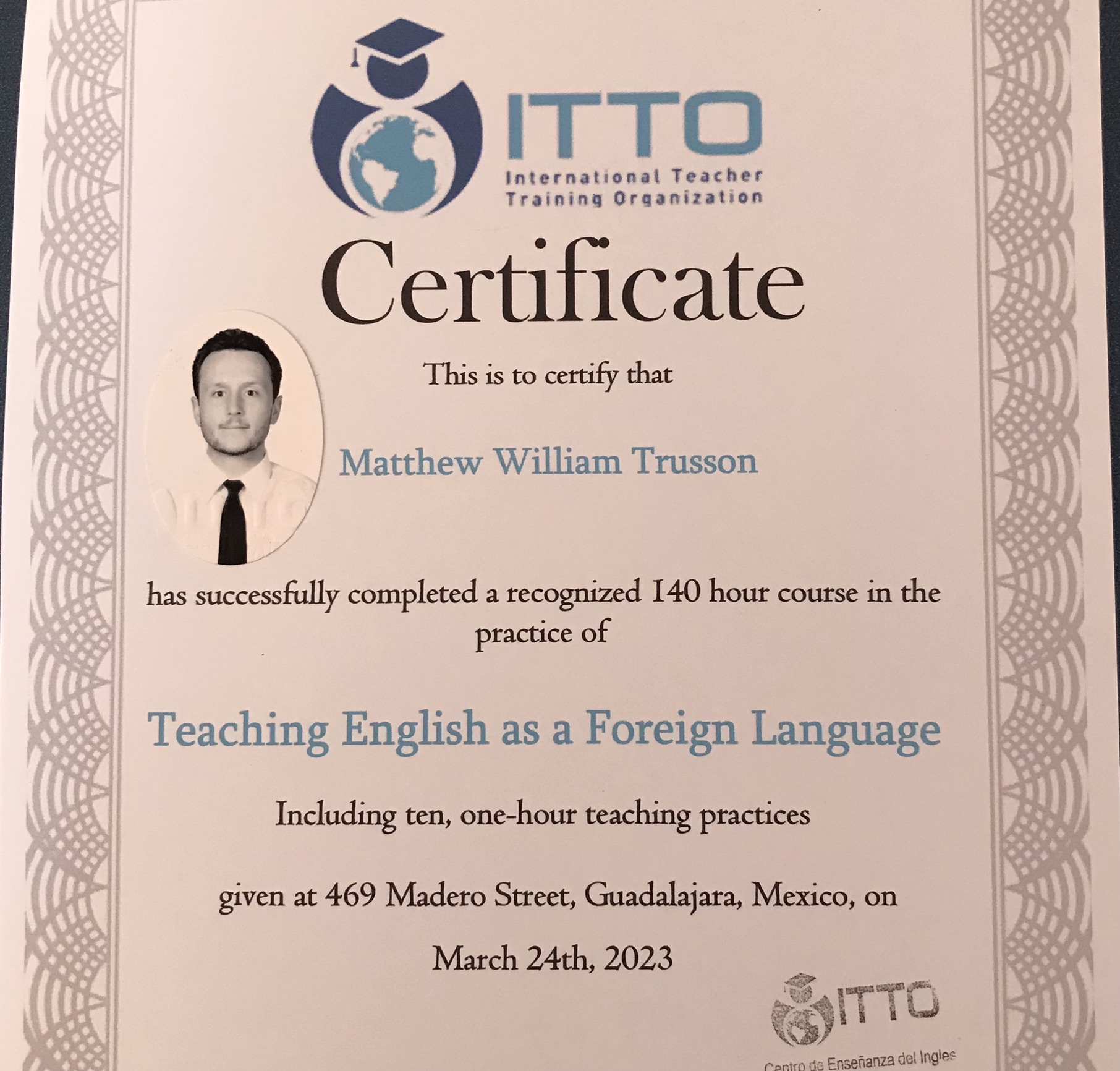 TEFL Certificate